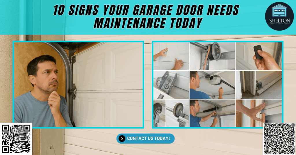 10 Signs Your Garage Door Needs Maintenance Today - Shelton Garage Door Center