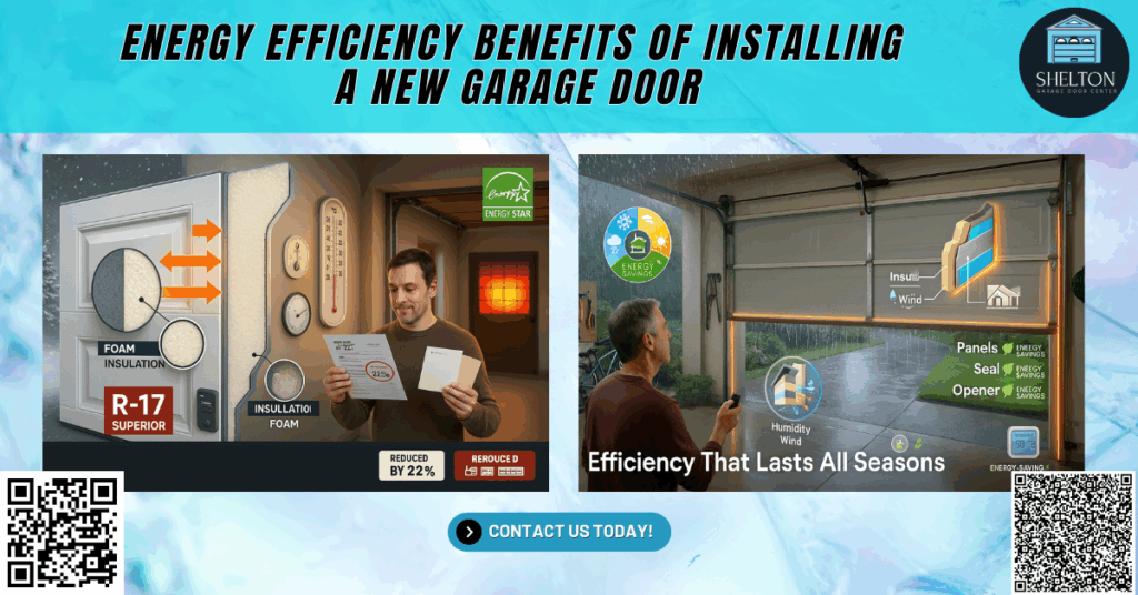 Energy Efficiency Benefits of Installing a New Garage Door - Shelton Garage Door Center
