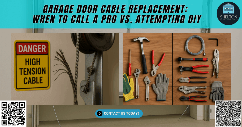 Garage Door Cable Replacement: When to Call a Pro vs. Attempting DIY - Shelton Garage Door Center